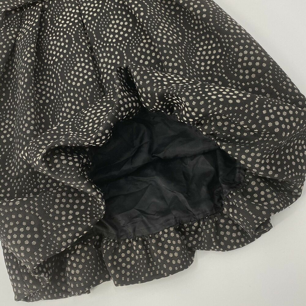 Zara Basic Black Beige Dot Strapless Bubble Hem B… - image 3